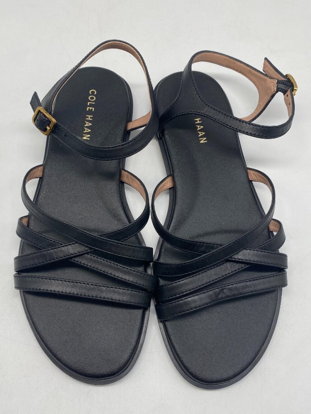 COLE HAAN STRAPPY SANDAL BLACK US WOMEN SIZE 6B